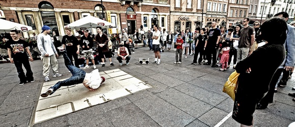 Breakdance na ulicach Warszawy