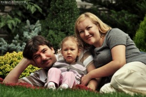 Zdjęcie rodzinne Nadii z rodzicami
